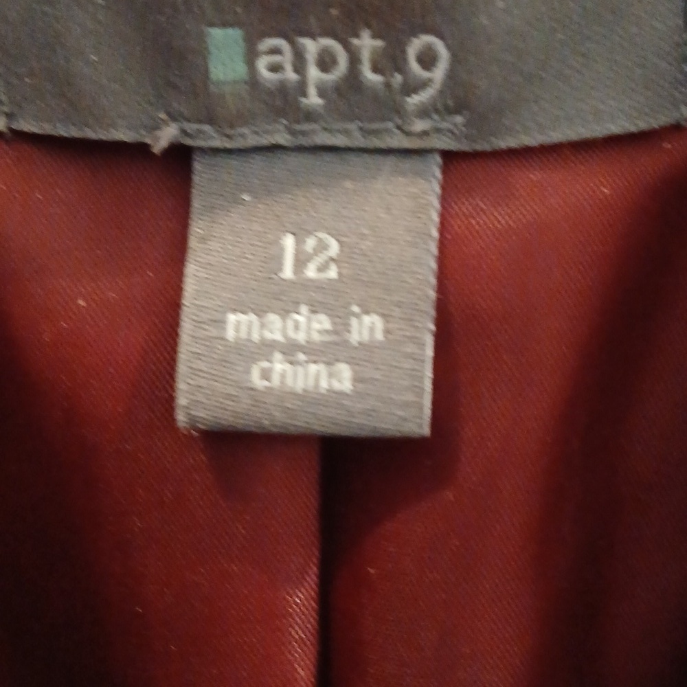 APT 9 Woman's Velvet Fitted Blazer Jacket Sz 12 - Picture 5 of 15
